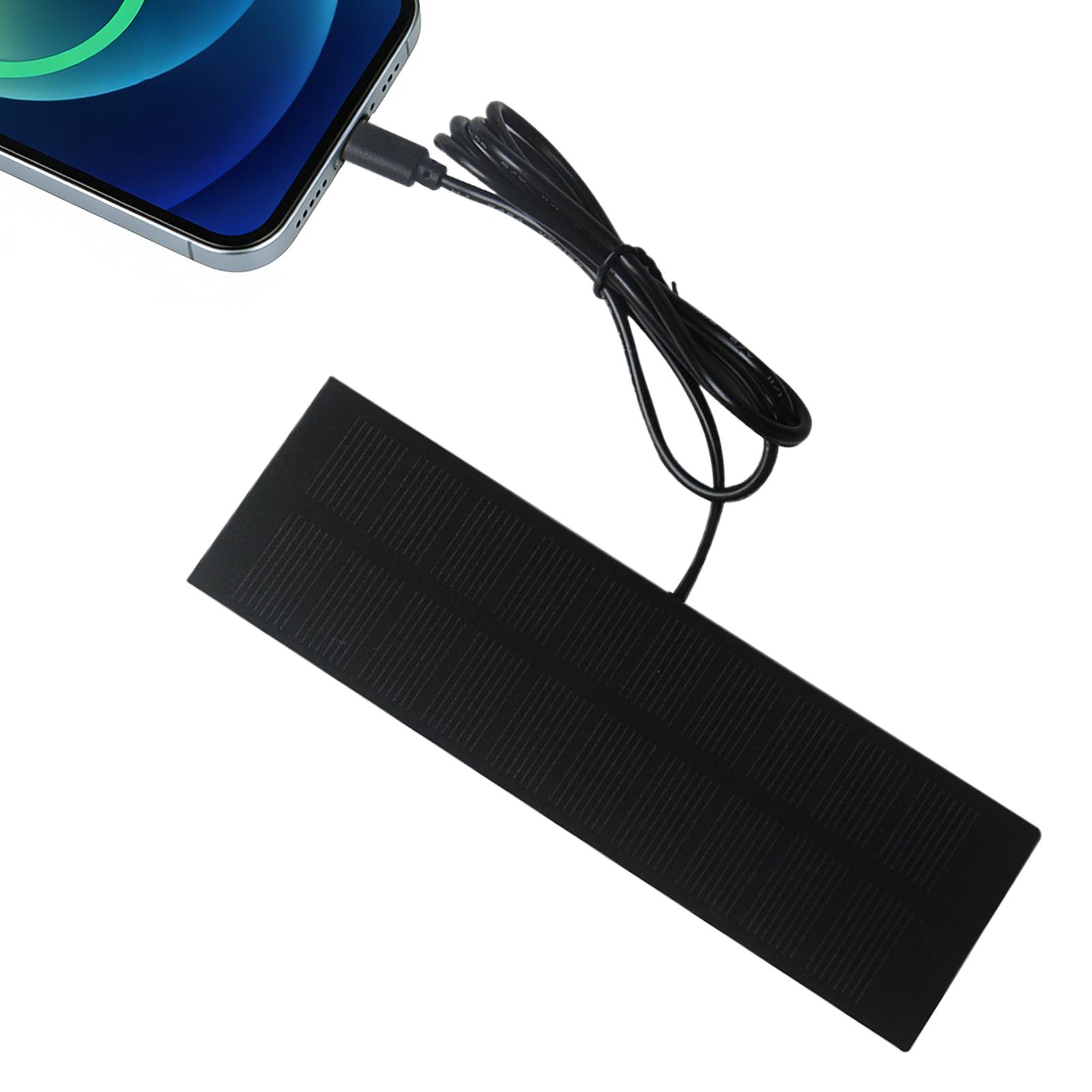 Outdoor Power Board - เครื่องชาร์จแผงโซลาร์เซลล์ 5W 5V พร้อมระบบจ่ายไฟฉุกเฉินแบบ Type-C น้ำหนักเบาสำหรับแบตเตอรี่โทรศัพท์มือถือ,