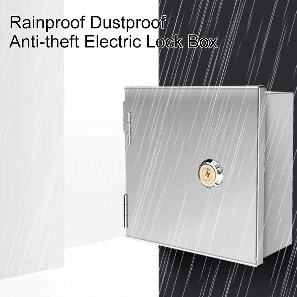 Outdoor Power Socket - กลอนล็อคกล่องไฟฟ้าสแตนเลสกันน้ำสำหรับปลั๊กไฟฟ้ากลางแจ้งพร้อมฝาครอบนิรภัยป้องกันการเปิดใช้งานโดยไม่ได้ตั้งใจ