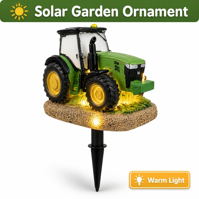 Outdoor Yard Power Stake - ไฟสวนพลังงานแสงอาทิตย์แบบเสียบดิน ไฟ LED สีวอร์มไวท์ สำหรับตกแต่งฟาร์ม กันน้ำ