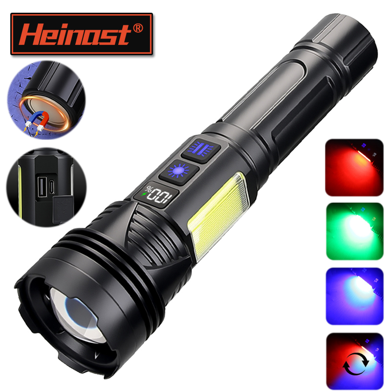 Outdoor Powerbank - ไฟฉาย LED พลังสูงแบบพกพา ชาร์จ USB ได้