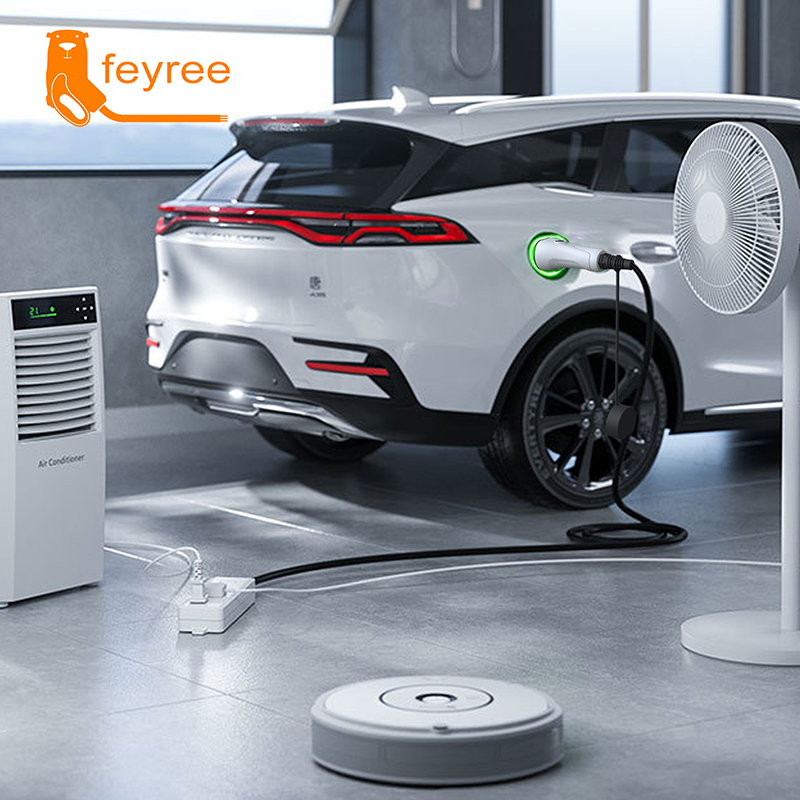 สายเคเบิล Feyree V2L สำหรับรถย - Outdoor Power Socket บทวิจารณ์และราคา