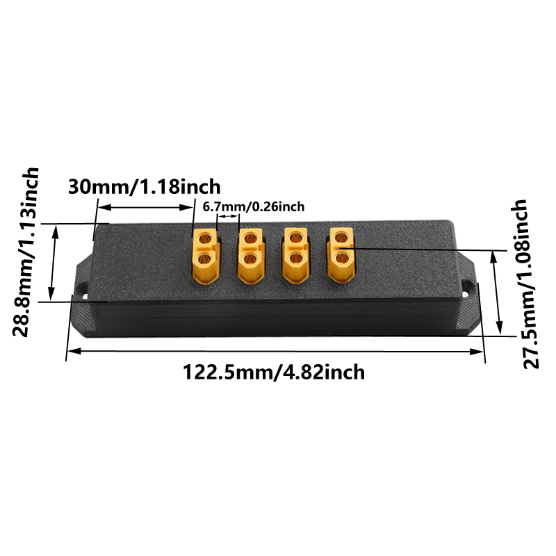 1 ชิ้น 4 ช่อง XT60 ตัวจ่ายไฟสู - Outdoor Power Board บทวิจารณ์และราคา