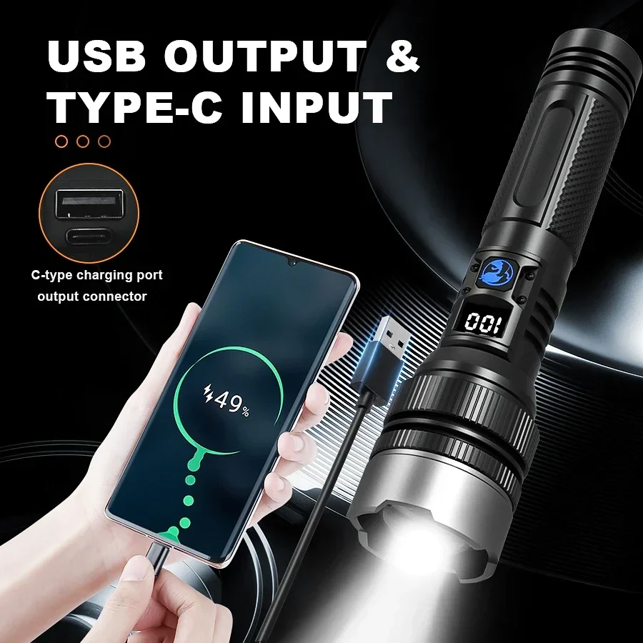 ไฟฉายแบบชาร์จไฟได้สว่างเป็นพิเ - Outdoor Powerbank บทวิจารณ์และราคา