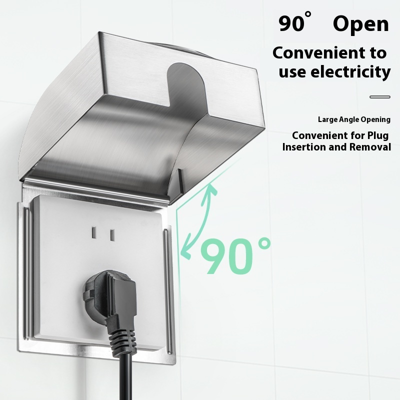 กล่องกันน้ำ 86 ช่อง 304 สแตนเล - Outdoor Power Socket บทวิจารณ์และราคา