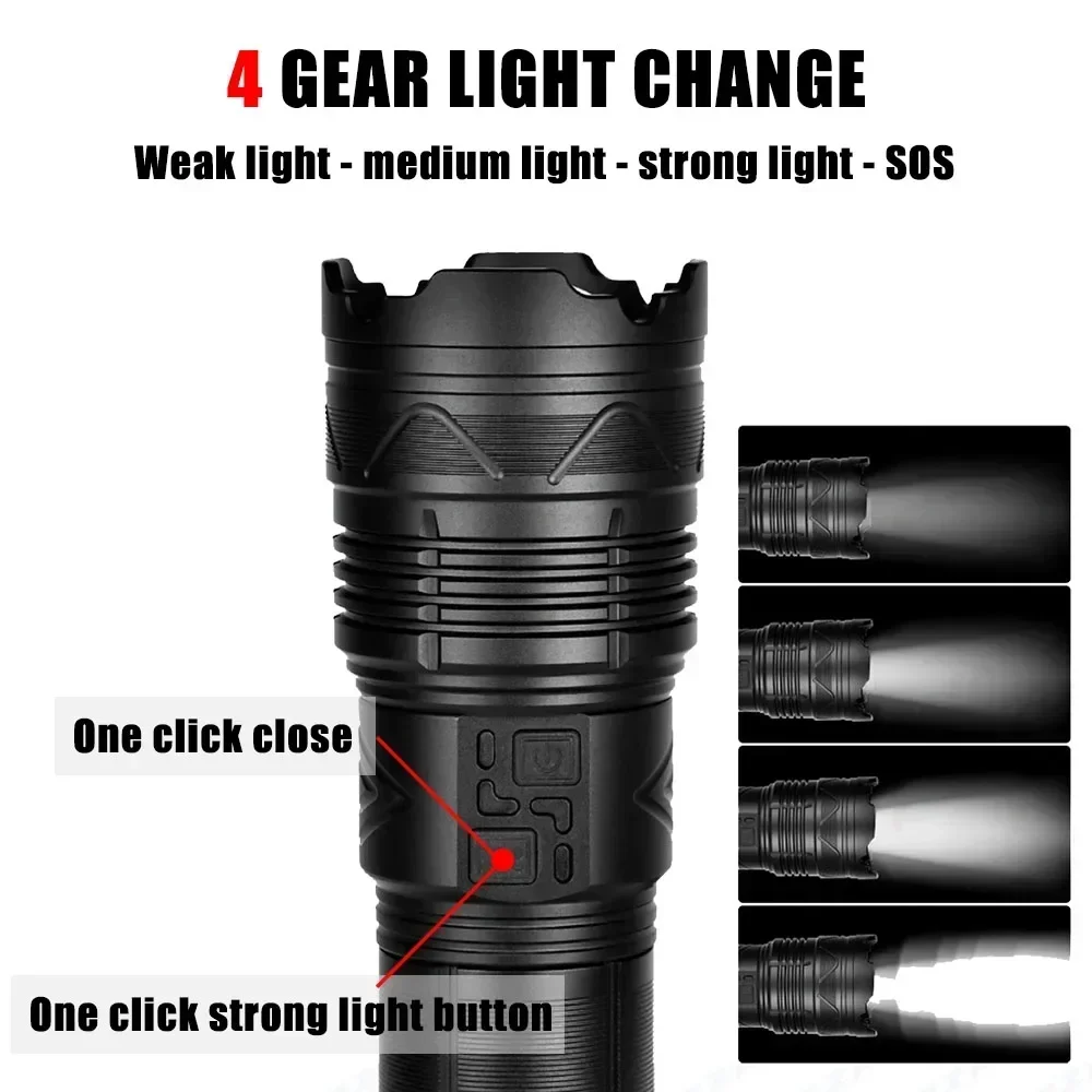 99000000LM ไฟฉาย LED สว่างเป็น - Outdoor Powerbank บทวิจารณ์และราคา