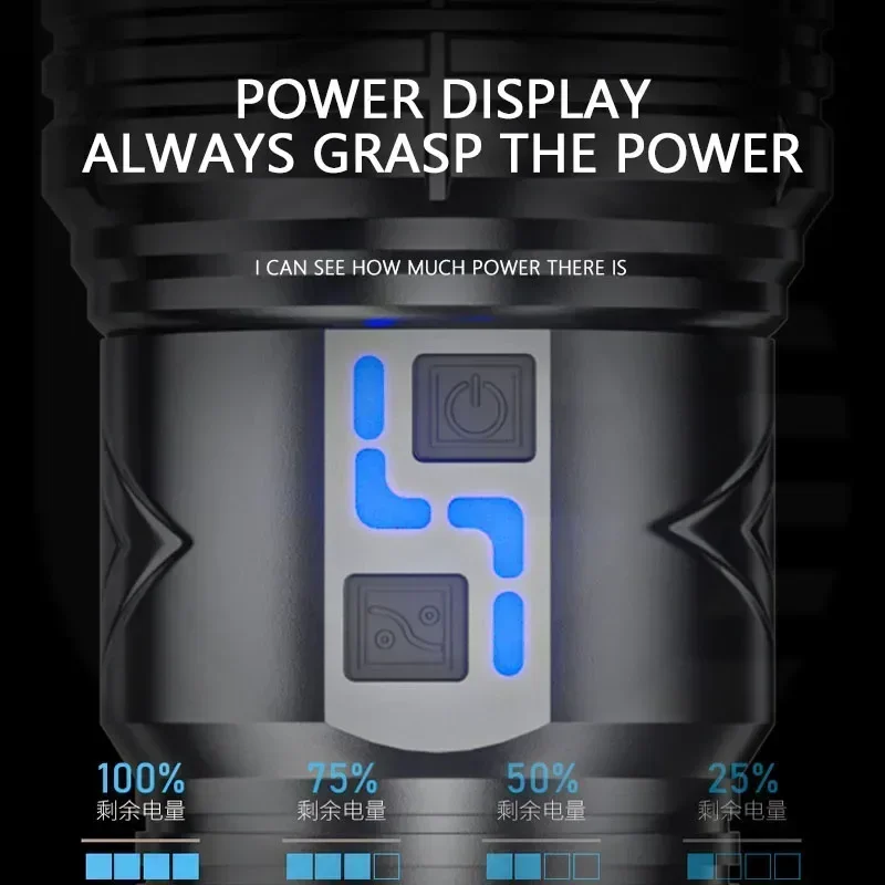 99000000LM ไฟฉาย LED สว่างเป็น - Outdoor Powerbank บทวิจารณ์และราคา