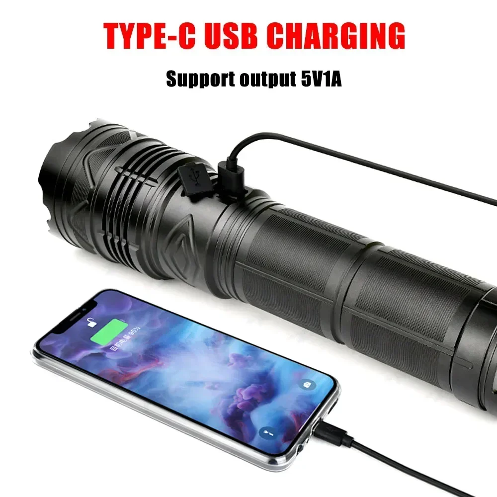 99000000LM ไฟฉาย LED สว่างเป็น - Outdoor Powerbank บทวิจารณ์และราคา