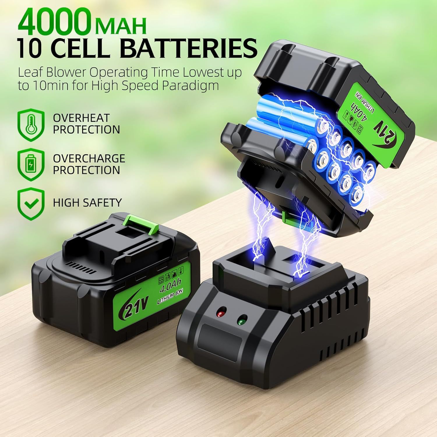 เครื่องเป่าลมไร้สายแบบพกพา น้ำ - Leaf Blower Cordless บทวิจารณ์และราคา