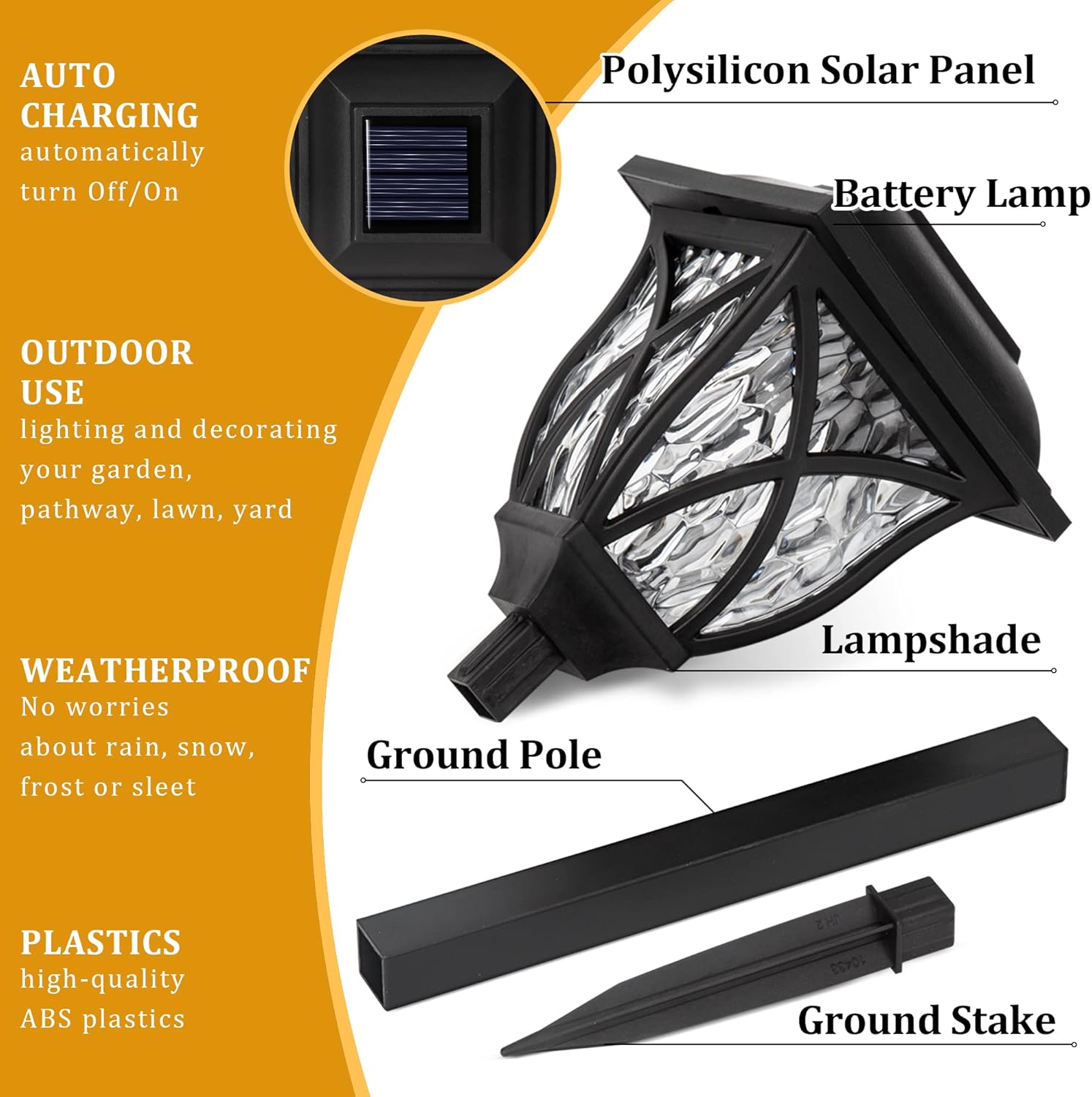 1-8 ชิ้น ไฟสวนพลังงานแสงอาทิตย - Outdoor Yard Power Stake บทวิจารณ์และราคา