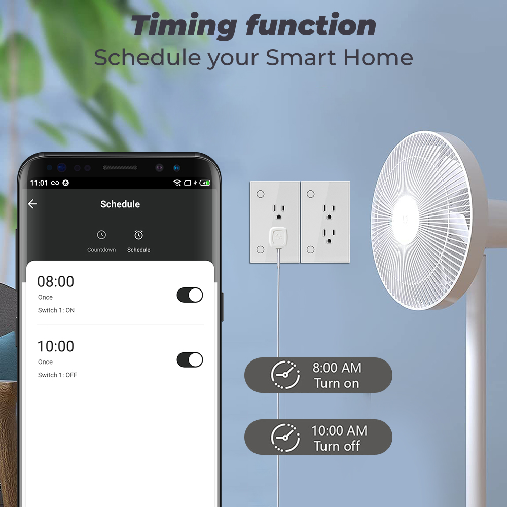 16A Tuya Wifi Us ปลั๊ก Outlet  - Outdoor Power Socket บทวิจารณ์และราคา