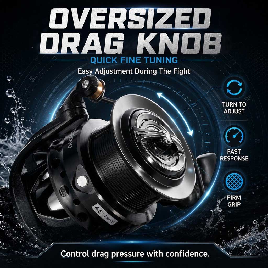 รอกตกปลาแบบหมุน SAMOLLA พร้อมร - Outdoor Power Reel บทวิจารณ์และราคา
