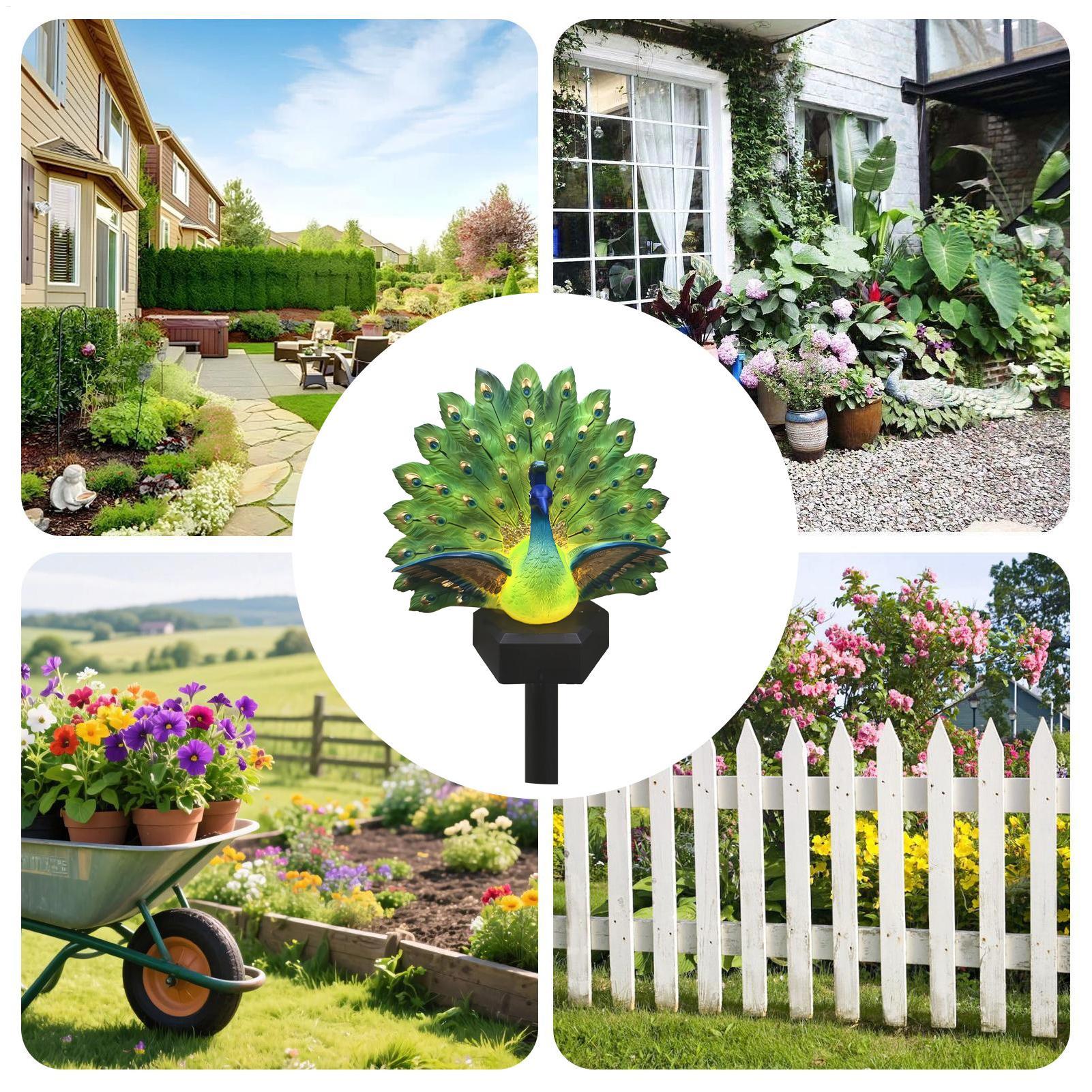 ของตกแต่งสวนรูปนกพลังงานแสงอาท - Outdoor Yard Power Stake บทวิจารณ์และราคา