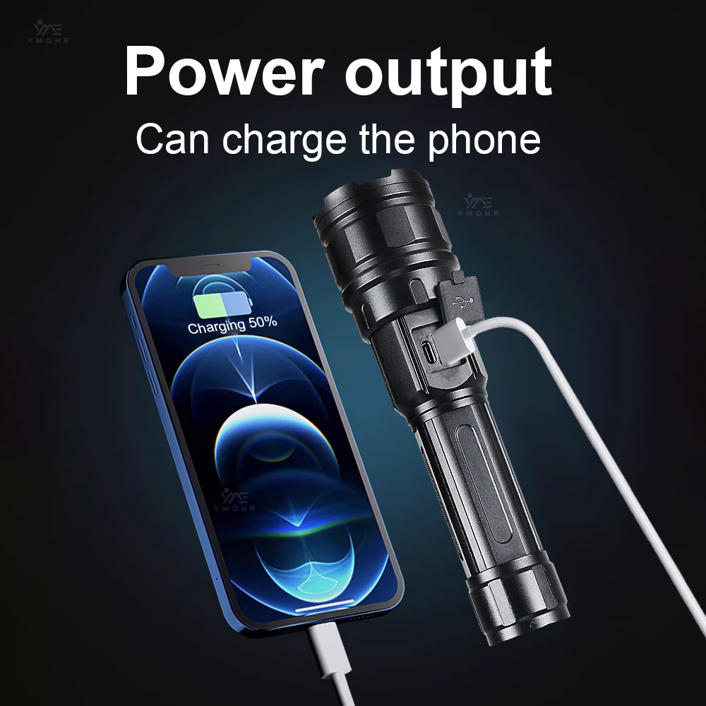 ไฟฉายเลเซอร์สีขาวกำลังสูงแบบชา - Outdoor Powerbank บทวิจารณ์และราคา
