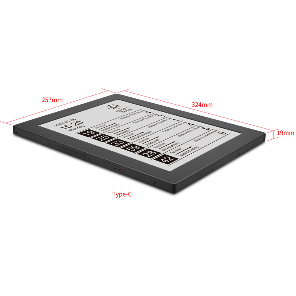 จอแสดงผล E-ink ขนาด 13.3 นิ้ว  - Outdoor Power Board บทวิจารณ์และราคา
